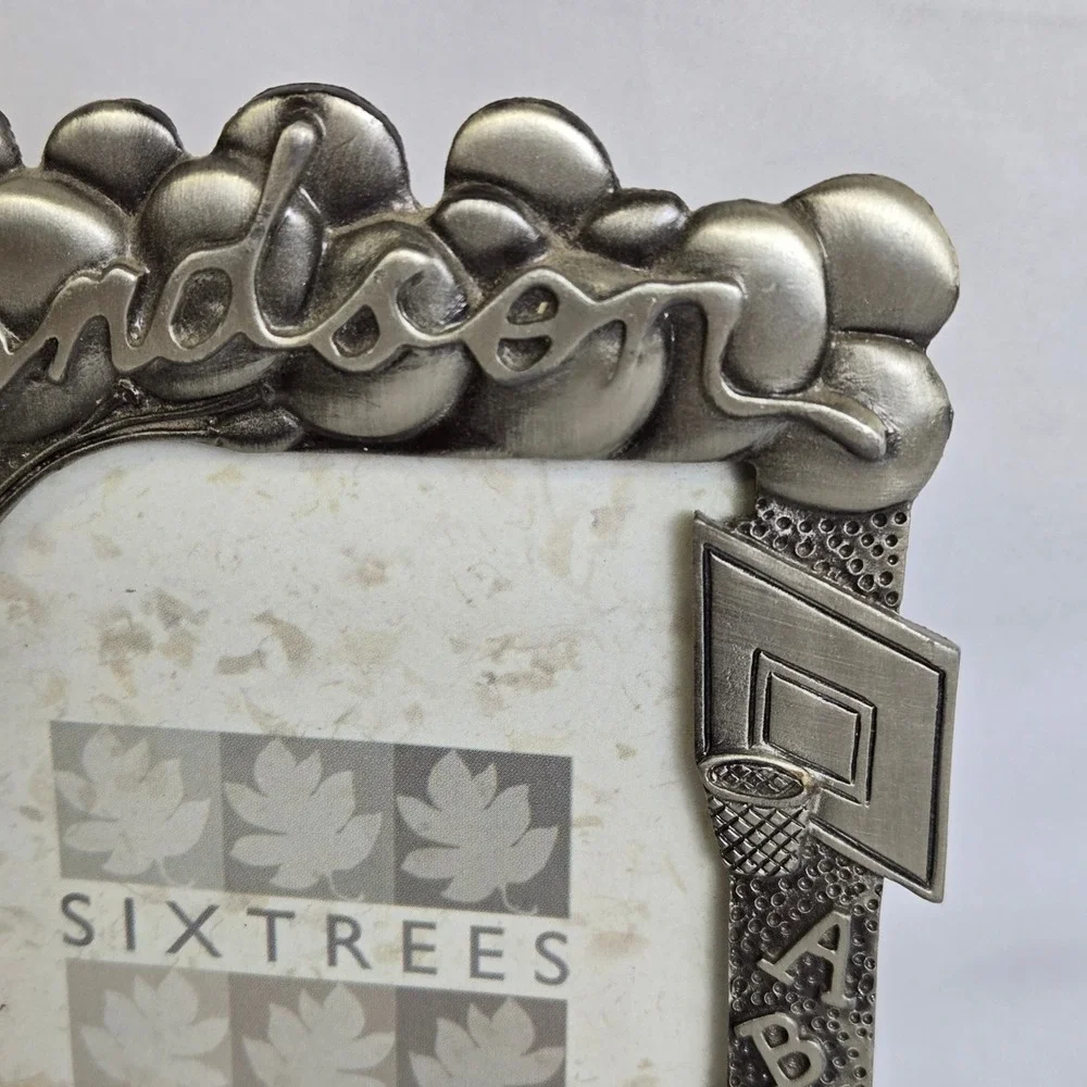 Sixtrees Grandson Metal Photo Frame Holds 3.5